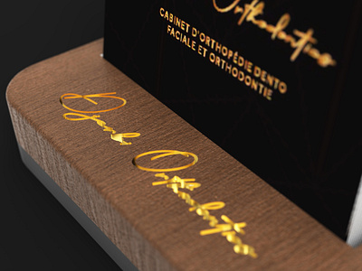 Luxurious Wooden Business card Holder Design