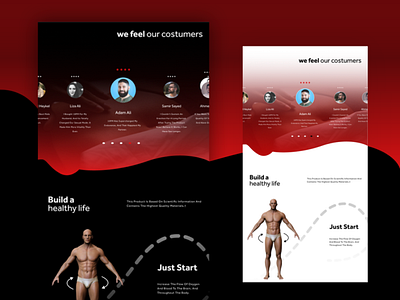 Sensual natural body UI / Packaging Product Design 3d body branding gym product sex sexual sport ui ux uxui web webdesign
