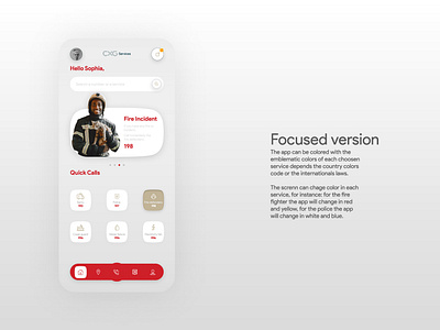 Fire Incident quick dial app android app call dial fire fireman iphone quick call quickcall ui ux uxui