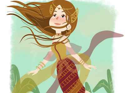 princess candra kirana childrenbook childrenillustration fairytale legenda