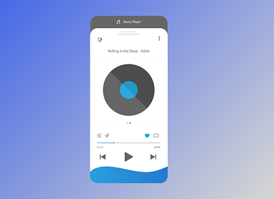 Android music player prototype adobe illustrator app design illustration product design prototype uidesign uxdesign vector