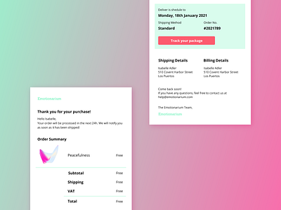 Daily UI 017: Email Receipt