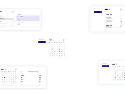 Calendar Concept book booking calendar chart data data scroll design minimal uichallenge uidesign