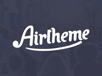 AirTheme | We came to win! calligraphy font lettering logo promo typography web webdesign wordpress