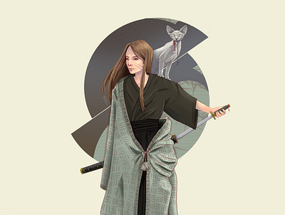 Sphinx samourai digital art digital illustration digital painting digitalart illustration photoshop art