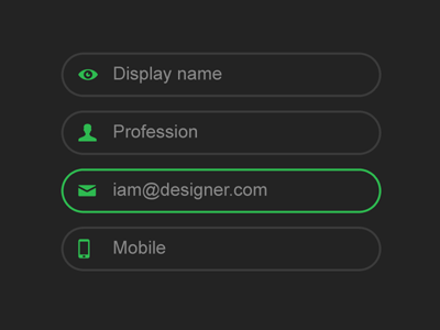 Form design field flat form icon project ui web webdesign