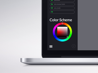Sidebar colors design form interface project side sidebar web