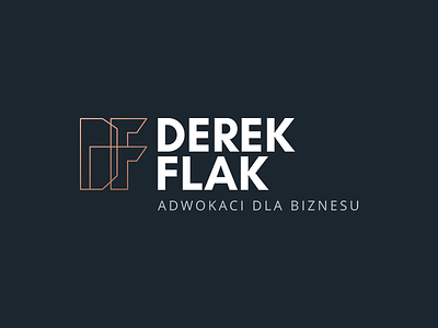 Derek & Flak law firm branding law firm lawyer logo