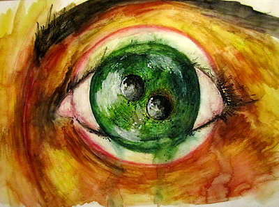 Beyond awareness art artist canvas canvasart eye fantasy illustration illustrator pencil traditional art watercolor