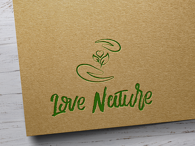 Love Nature logo branding design green logo logo design logotype nature nature logo vector vector art vector logo