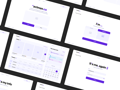 Actor Management App Wireframes acting actor agent app art industry clean management manager ux web web application web design wireframe wireframes zajno