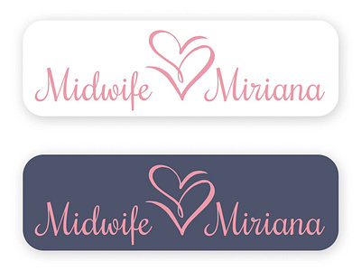 Logo concept for a midwife baby brand branding company brand logo design logo midwife vector