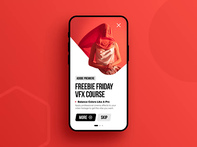 VFX Courses App Animated 3d after effects android app class clean courses figma inspiration ios iphone ui ux vfx video