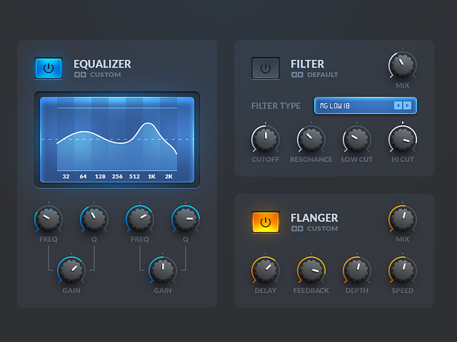 Audio UI Plugin by Anders Bjarnle on Dribbble