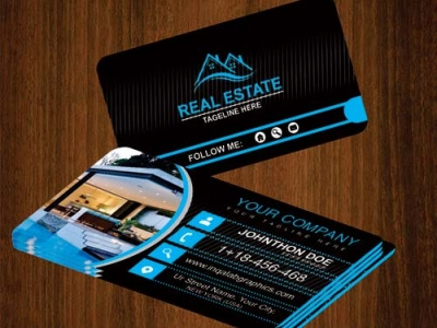 Luxury Real Estate Business Card buisness card cdr illustration luxury design real estate templates vector illustration