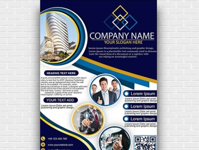 Corporate Business Flyer Template PSD Free Download 2020 brochure template design flyer design flyer template psd psd template vector illustration