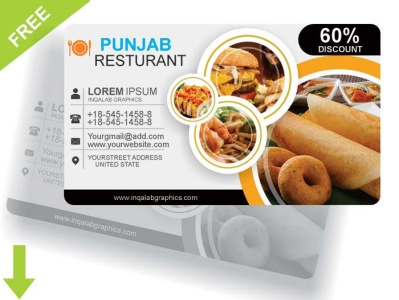 Restaurants Banner Design - Download free PSD and Cdr file Food brochure template cdr psd template templates vector vector illustration