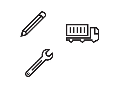 Vector drawing for BOXME boxme car container icon pencil tool vector vector drawing