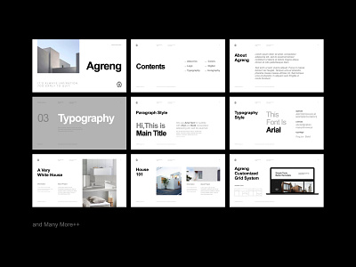 Agreng - Brand Guideline Presentation Project branding clean design display font font design keynote design minimalism