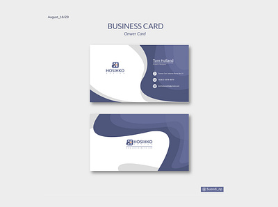 Business Card app art buisness card card design flat illustration illustrator logo vector web website