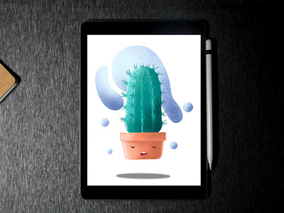 CUTE CACTUS🌵 ILLUSTRATION with iPad Pro | Procreate