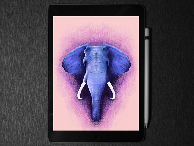 Elephant 🐘 illustration in ipad pro | procreate digitalart draw elephant howto illustration in ipadpro procreate tips