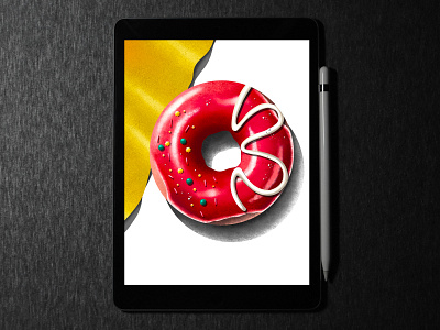 DONUT 🍩 illustration in ipad pro | procreate