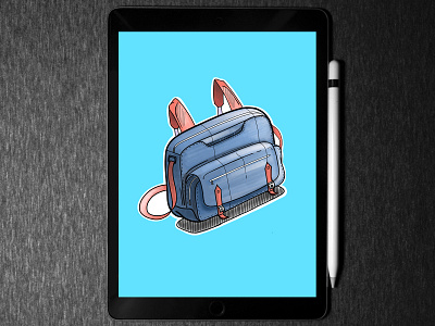 Bag 💼 illustration in iPad pro | PROCREATE applepencil artchallenge digitalart flatillustration how to create illustration ipadpro procreate