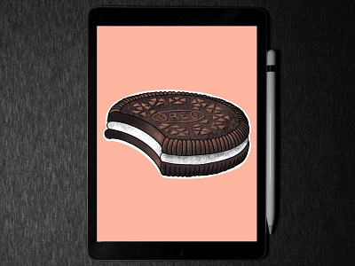 OREO illustration in ipad pro