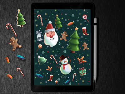 Christmas 🎄 special illustration applepencil art christmas christmas tree digitalart flatillustration illustration ipadpro ipadproart procreate snowflake snowman
