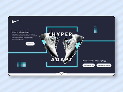 Nike Hyper Adapt 1.0 appdesign design graphicdesign interactivedesign productdesign ui uiux ux visualdesign webdesign