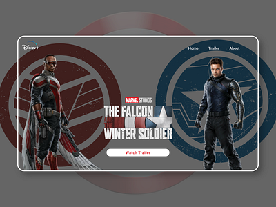 The Falcon and the Winter Soldier Concept Page graphicdesign interactivedesign productdesign redesign responsivedesign visualdesign webdesign