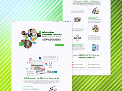 Customer Reward Landing Page advertising agency branding design graphic design graphicdesign interactivedesign landing page marketing productdesign ui ux visualdesign webdesign