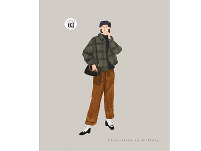 Daily look illustration