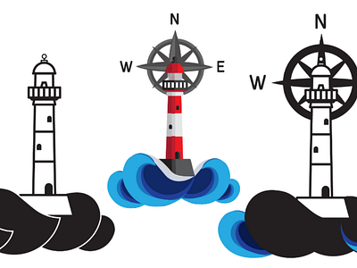 Lighthouse vector logo art