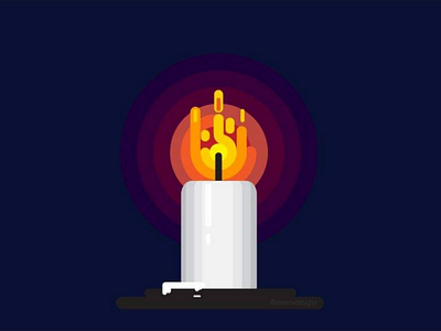 Candlelight logo vector art
