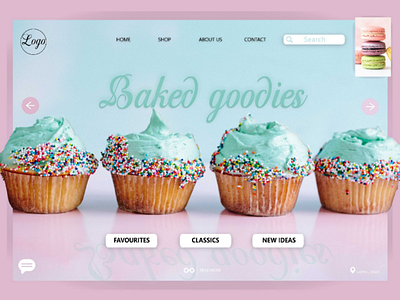 Bakery eshop idea eshop design graphic