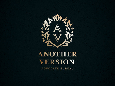 Another Version logo logotype ornament solid