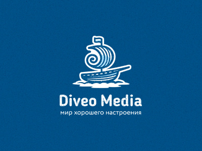 Diveo Media boat d logo logotype sailboat ship