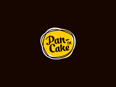 Pan-Cake TM baking cake cooking emblem logo logotype pan cake pancake
