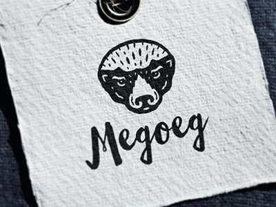 Медоед / Honey Badger animal brend character clothes hipsterstyle honeybadger label logo logotype melivora vector