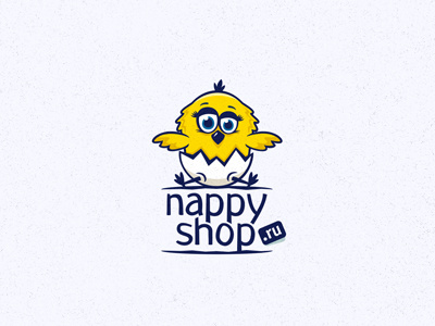 nappyshop baby bird chick chicken diapers logo logotype nappy newborn sale
