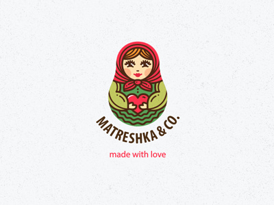 Matreshka & Co. (2) illustration logo logotype matreshka souvenirs toy