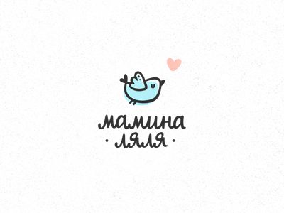Мамина Ляля baby bird business card child cute logo logotype newborn photography photostudio