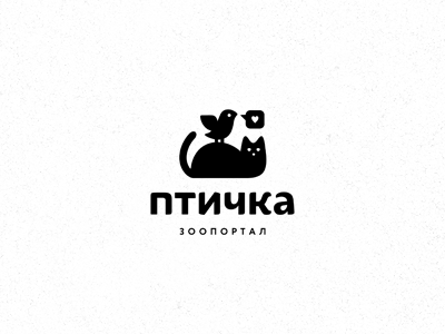 птичка animals bird cat logo logotype pets zoo