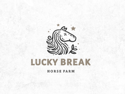 horse farm (FOR SALE) children cute dream fantasy farm happy horse kid kindly logo logotype pony