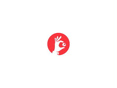 TheMads agency crazy digital eyes funny hand illustraion logo logotype mad round rounded sign themads