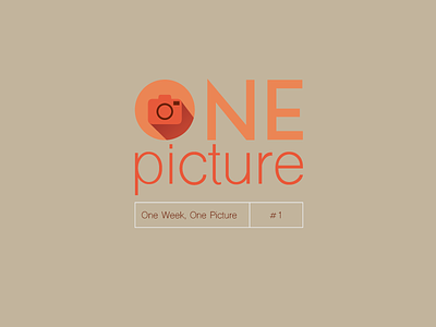 One Picture App app design flat logo mobile one picture soft