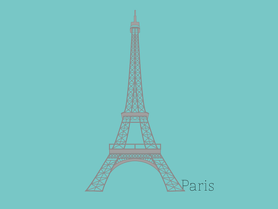 Le Eiffel Tower illustrator