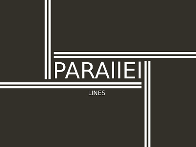 Parallel Lines Minimalist Logo Design Concept